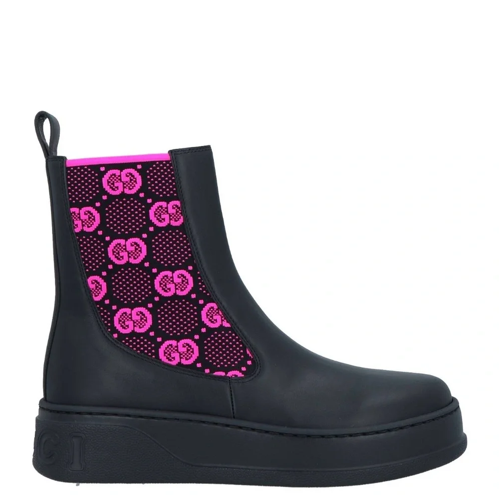 NEW IN BOX .. Gucci Hot pink boots - Picture 1 of 4